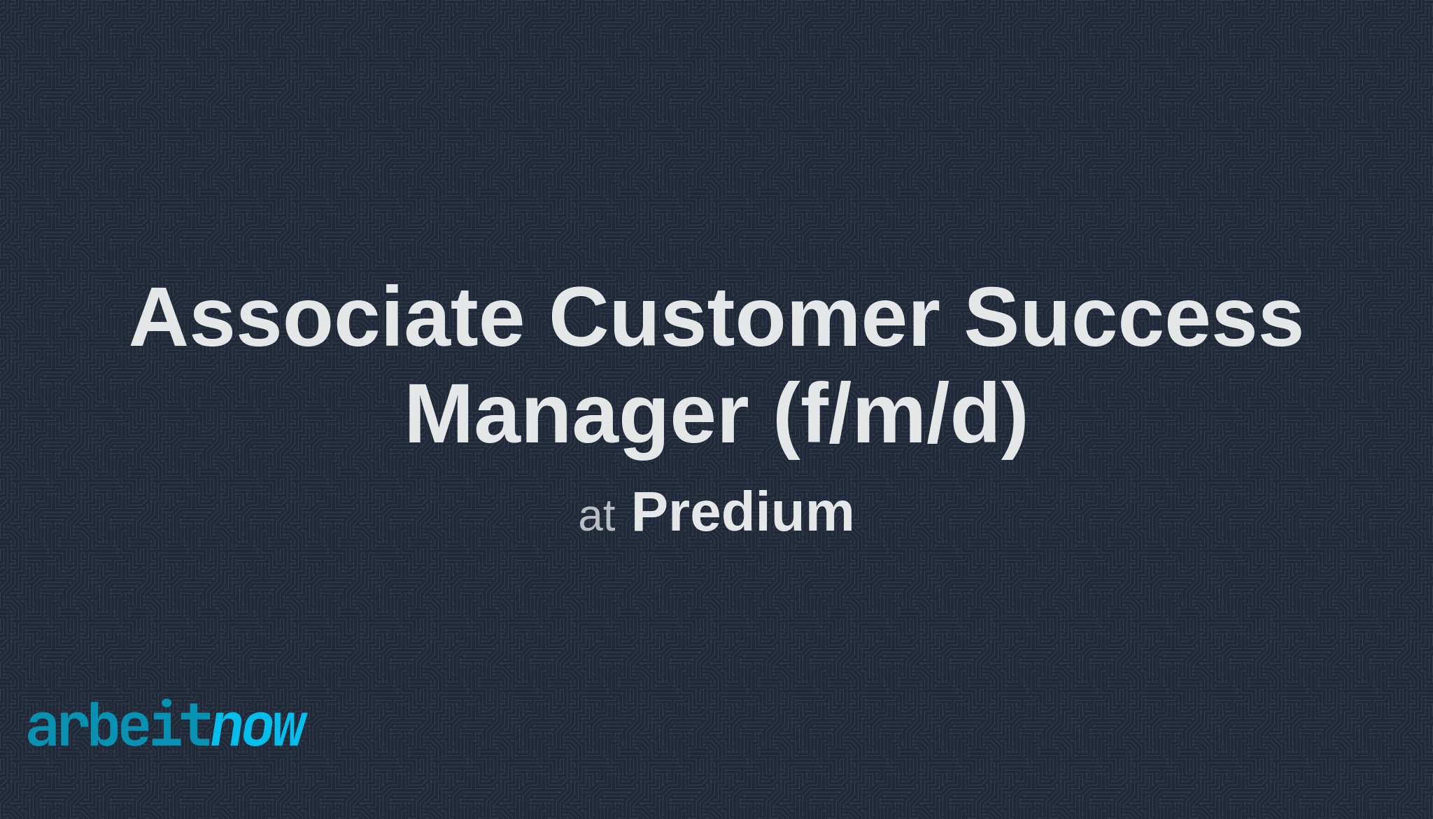 Join Our Team: Associate Customer Success Manager for Predium