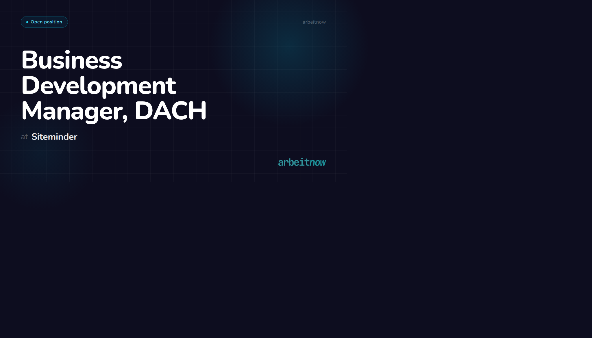 Business Development Manager, DACH — Siteminder