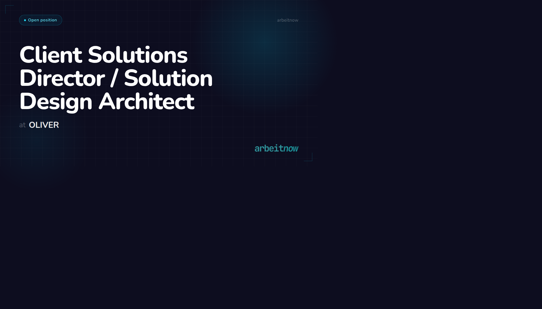 Client Solutions Director / Solution Design Architect