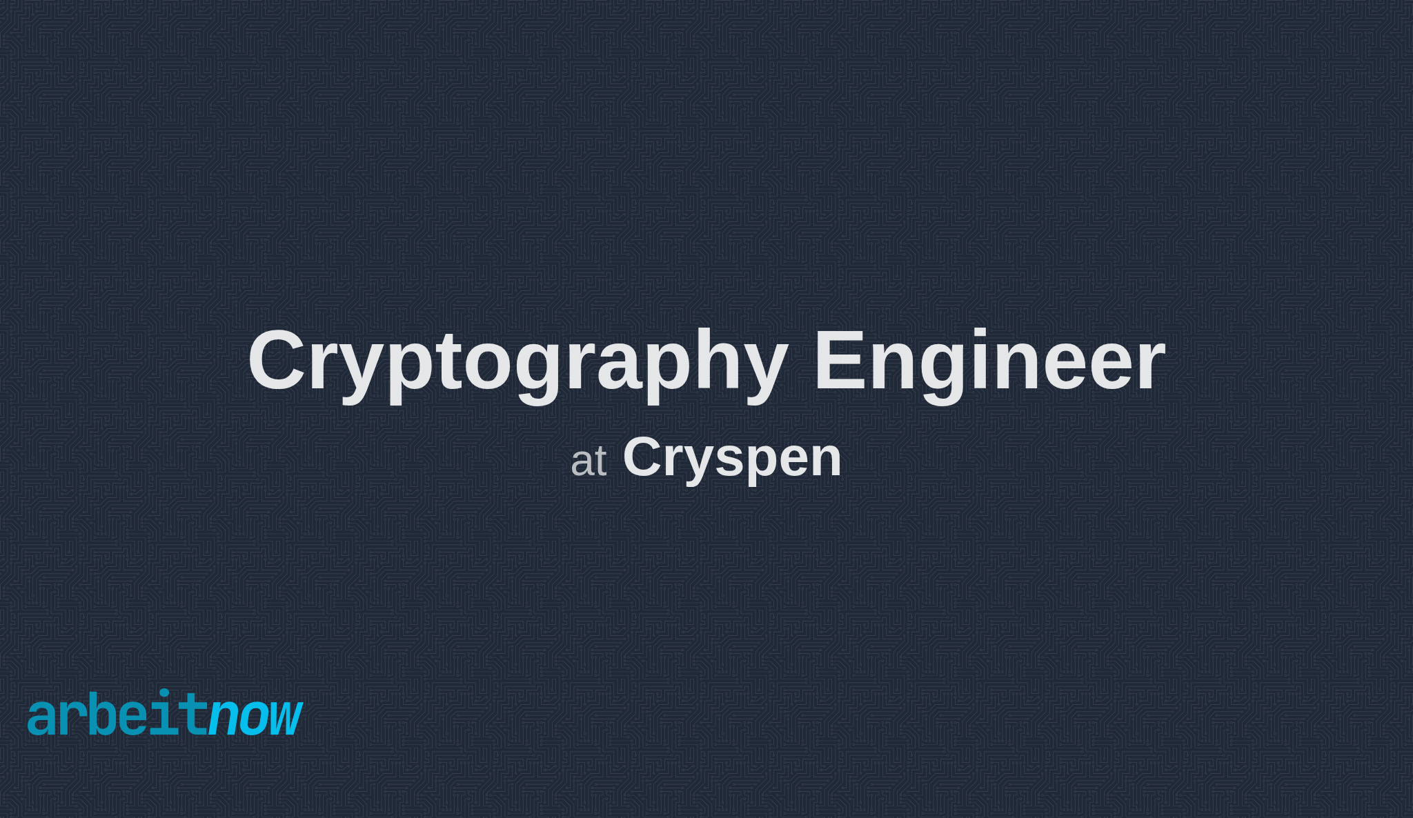 Cryptography Engineer job at Cryspen in Berlin, BERLIN
