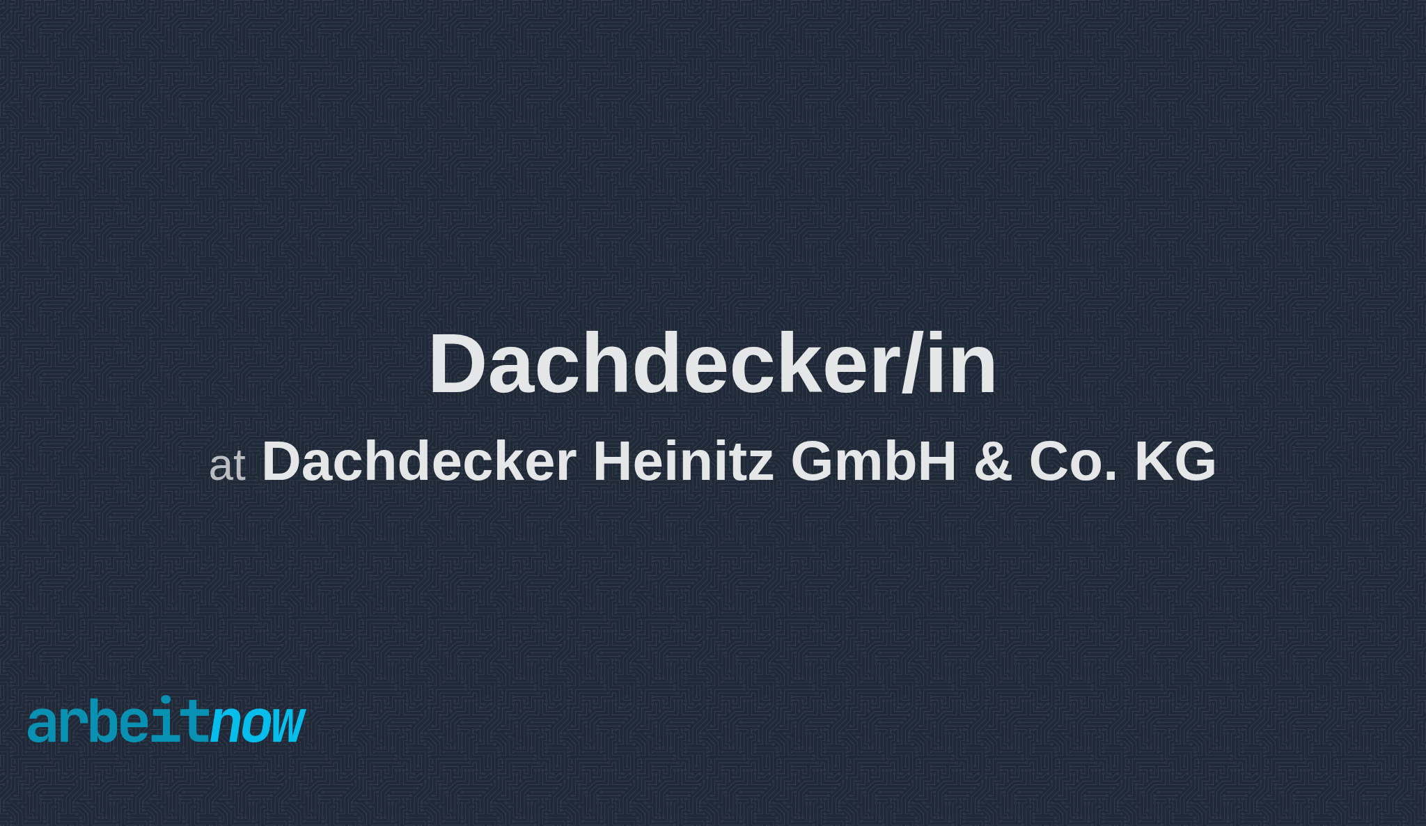 Dachdecker/in job at Dachdecker Heinitz GmbH & Co. KG in Lommatzsch
