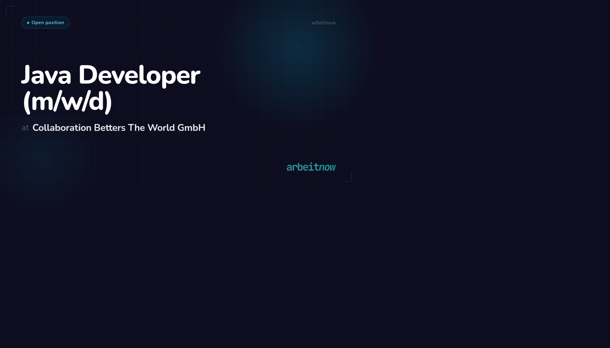 Java Developer – Collaboration Betters The World GmbH – Berlin | Arbeitnow