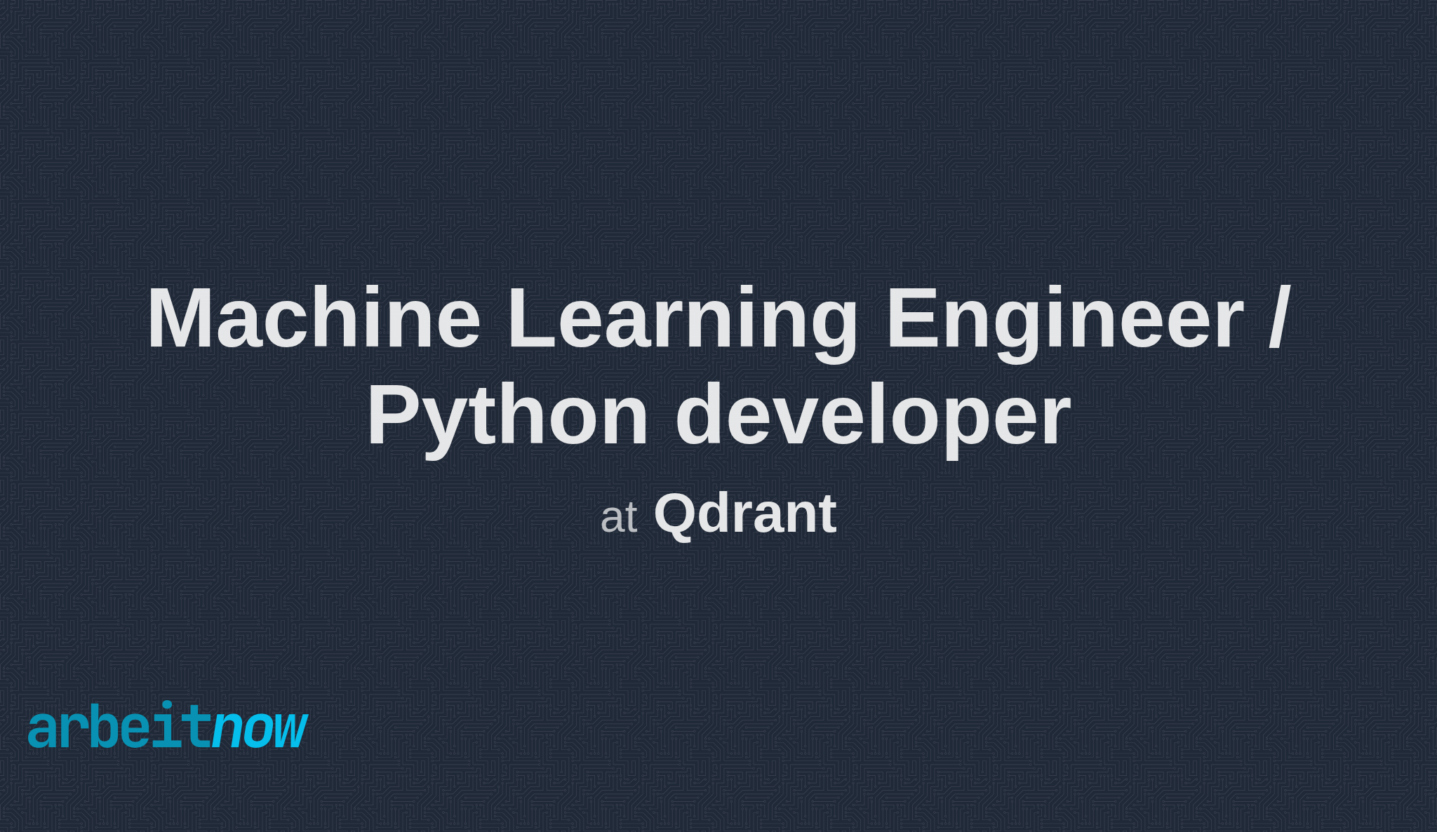Machine Learning Engineer / Python developer job at Qdrant in Berlin