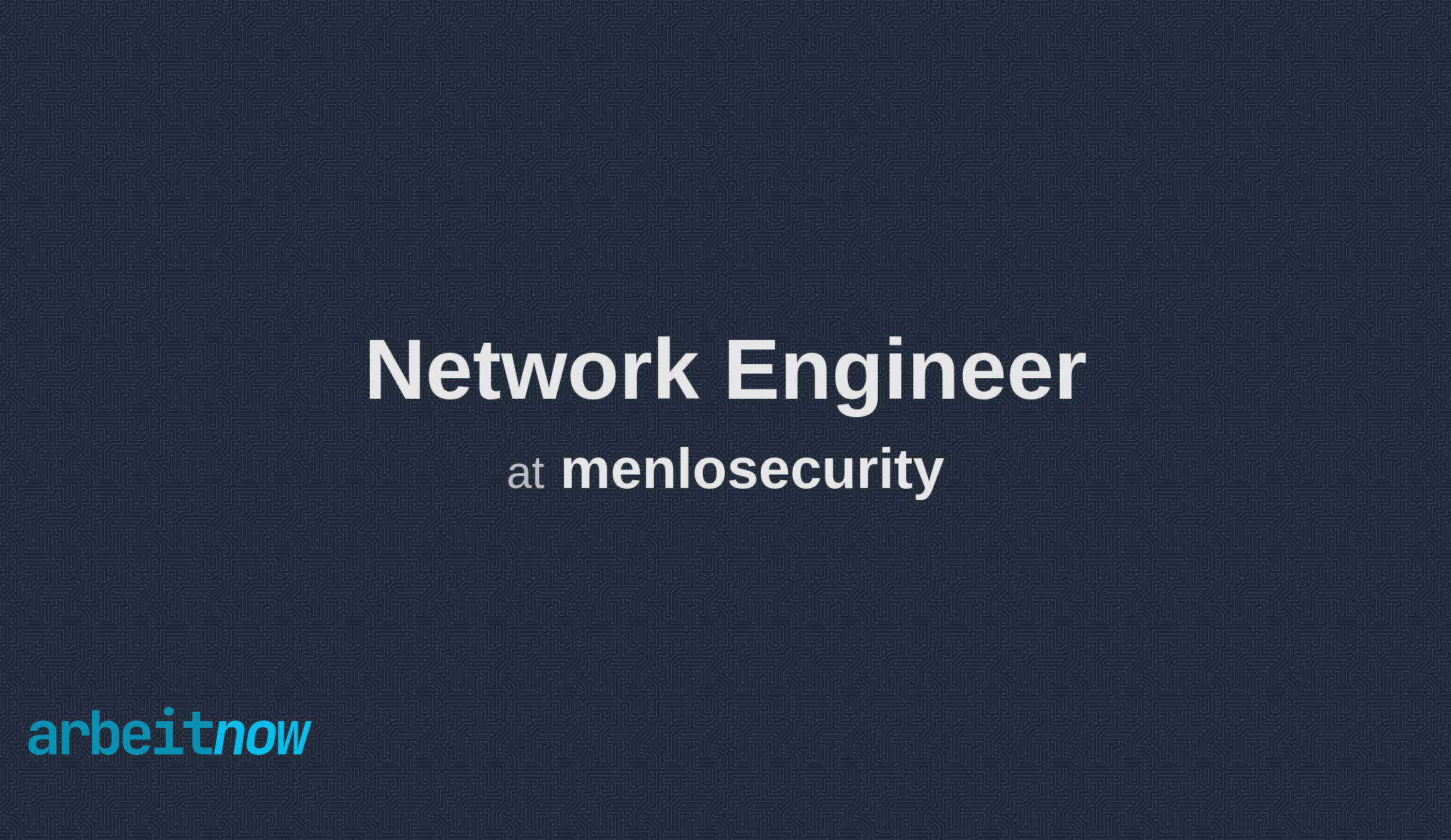 Network Engineer At Menlosecurity California Santa Clara County