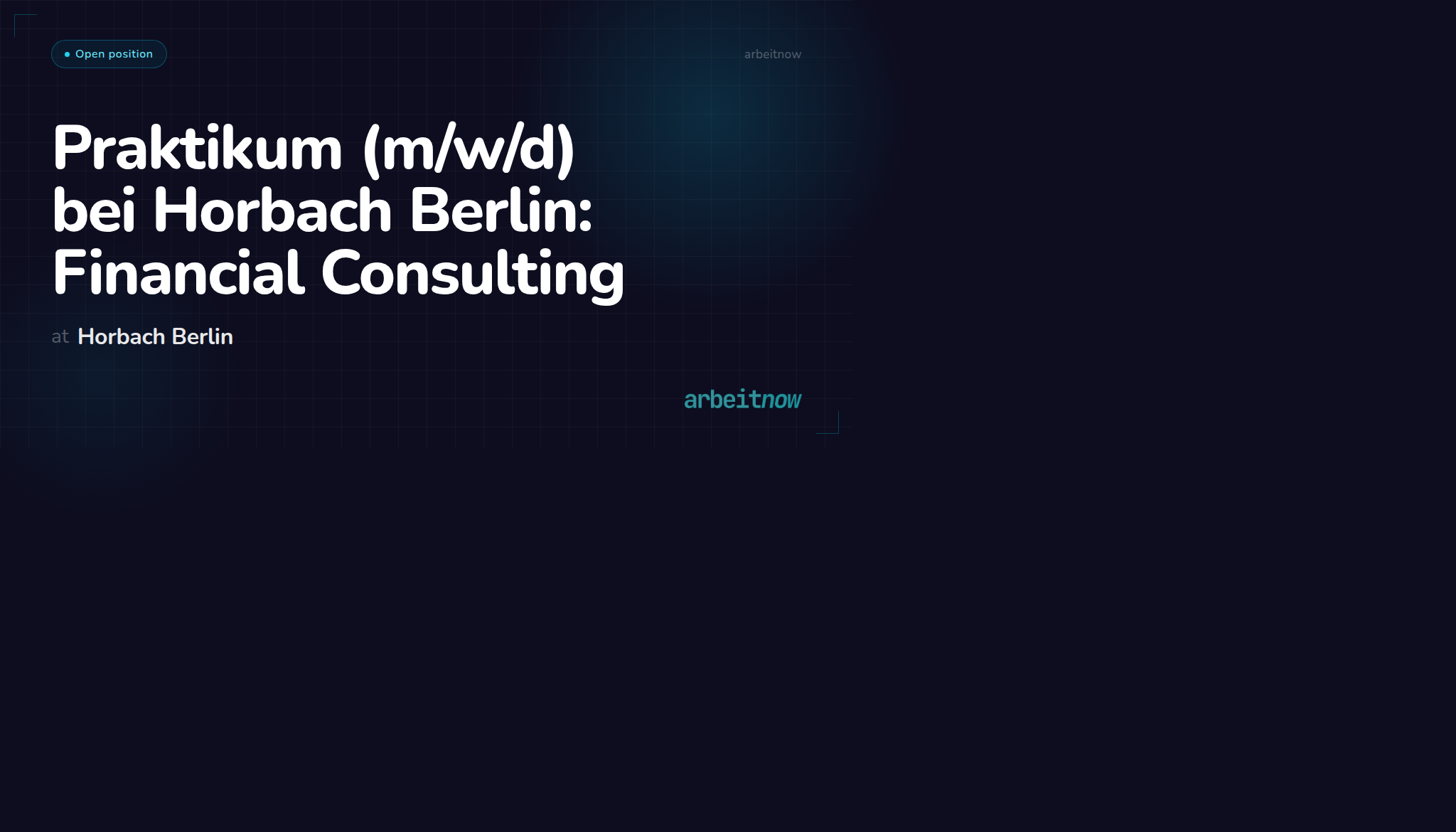 Praktikum bei Horbach Berlin: Financial Consulting – Horbach Berlin ...