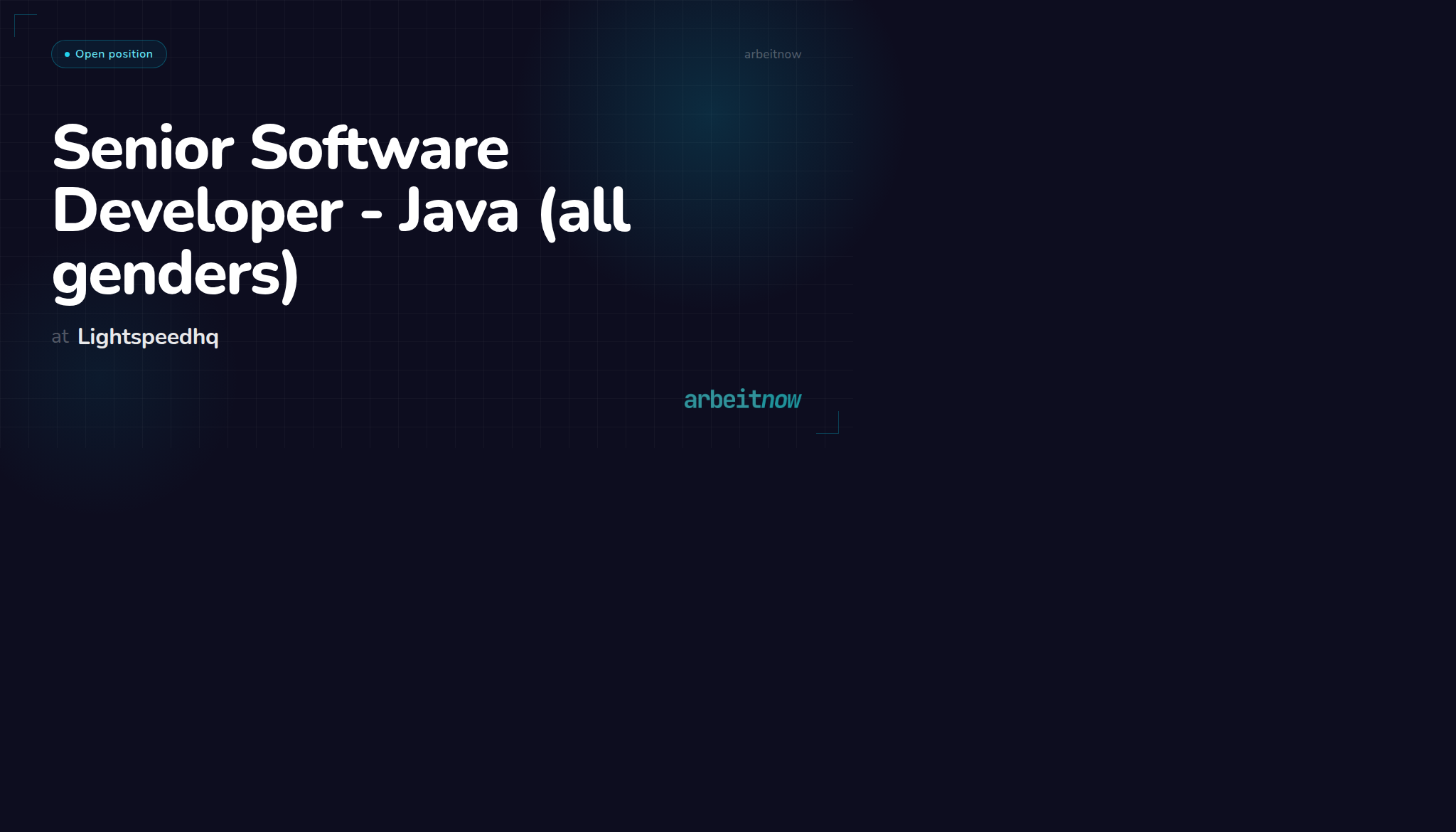 Senior Software Developer - Java (all genders) – Lightspeedhq – Berlin ...