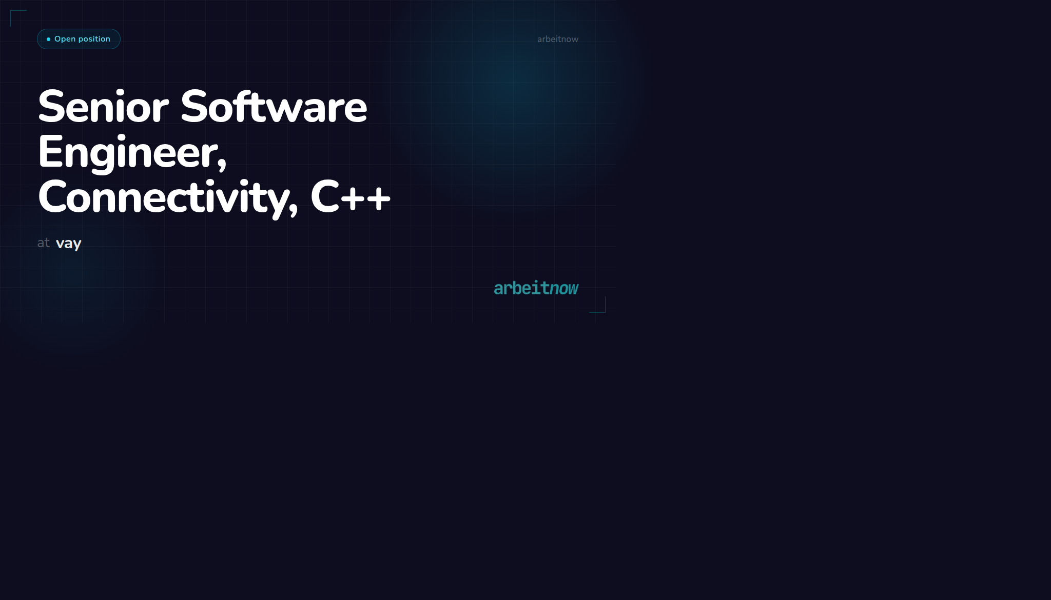 Senior Software Engineer, Connectivity, C++ – vay – Berlin | Arbeitnow