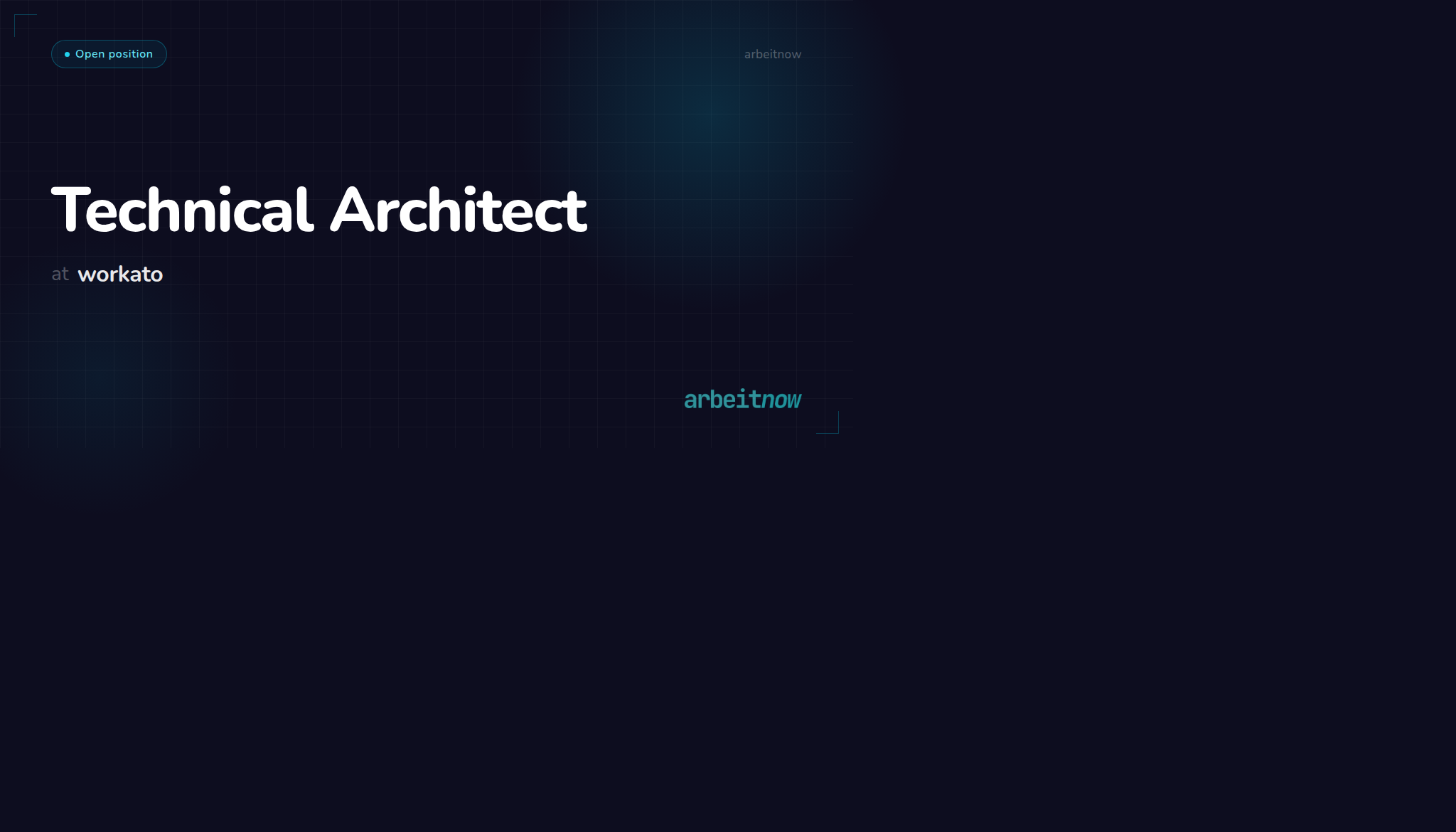 Technical Architect — workato