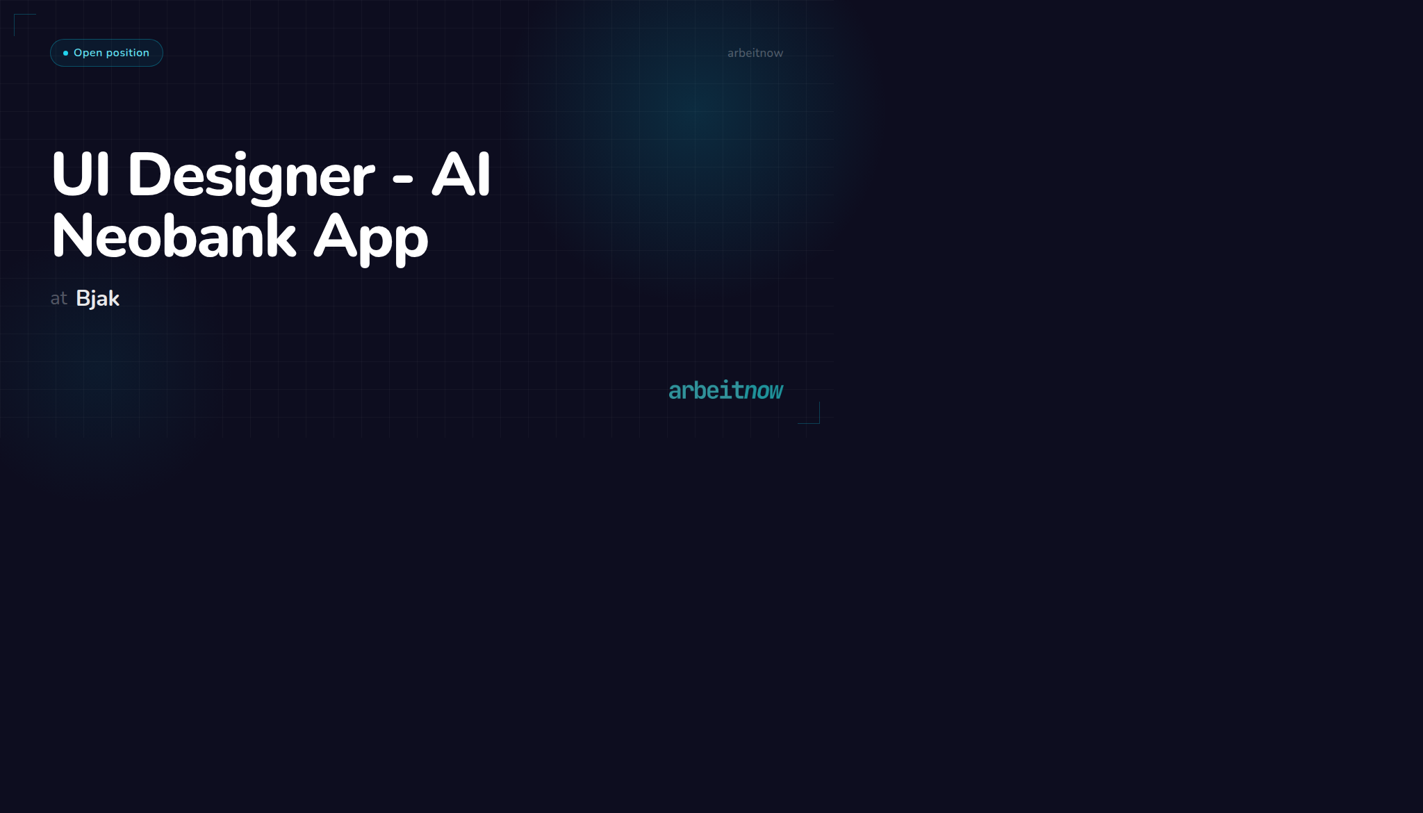 UI Designer - AI Neobank App – Bjak – Germany | Arbeitnow
