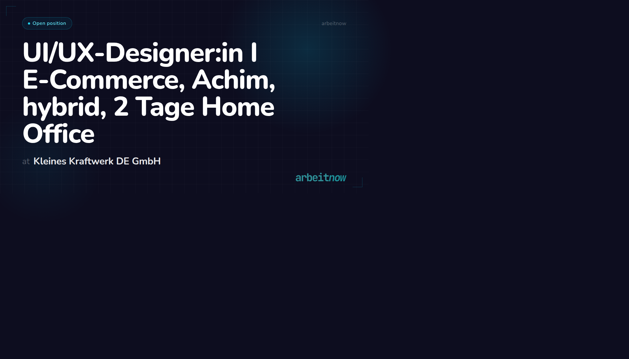 UI/UX-Designer:in I E-Commerce, Achim, hybrid, 2 Tage Home Office ...