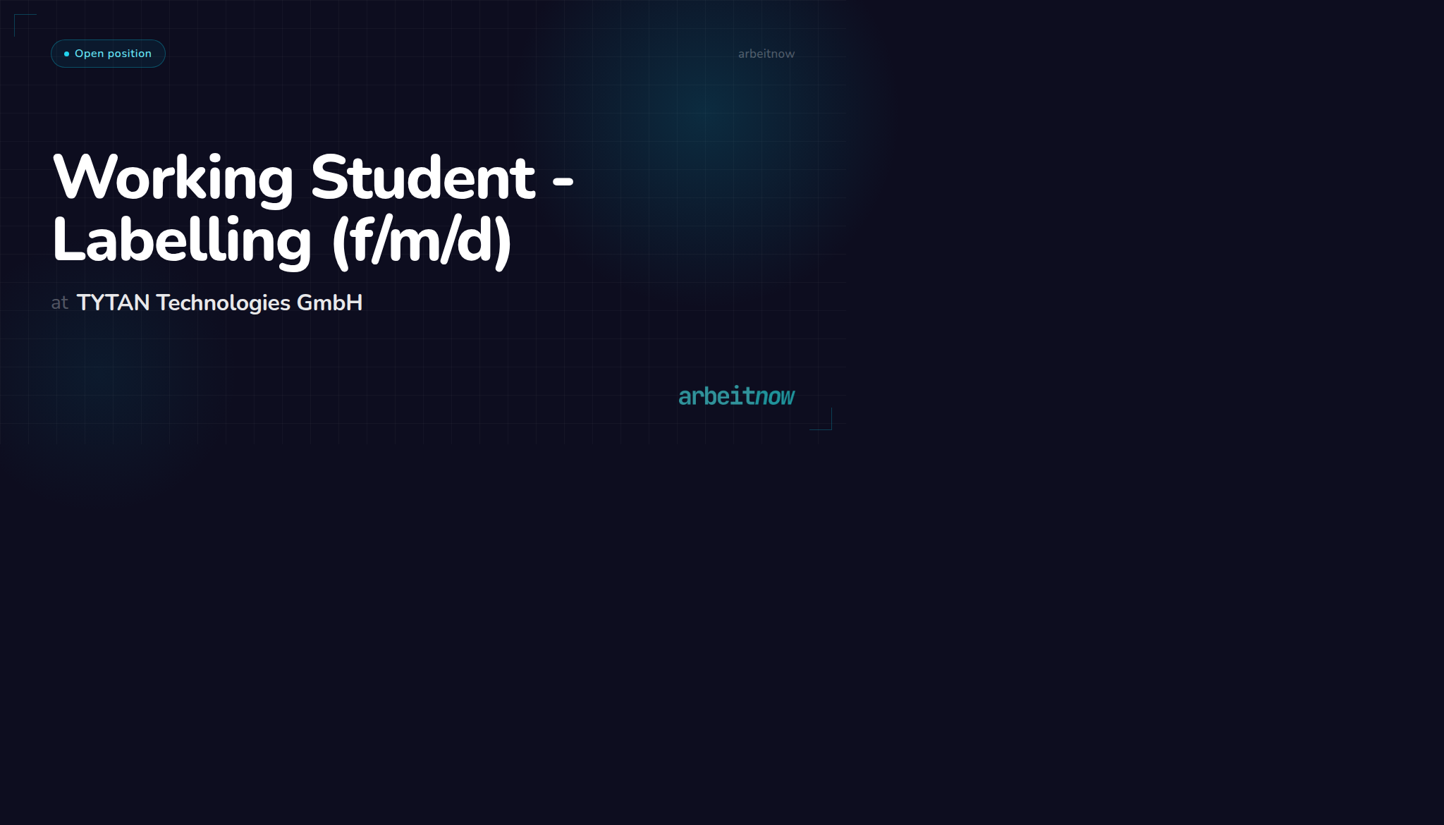 Working Student - Labelling (f/m/d) at TYTAN Technologies GmbH