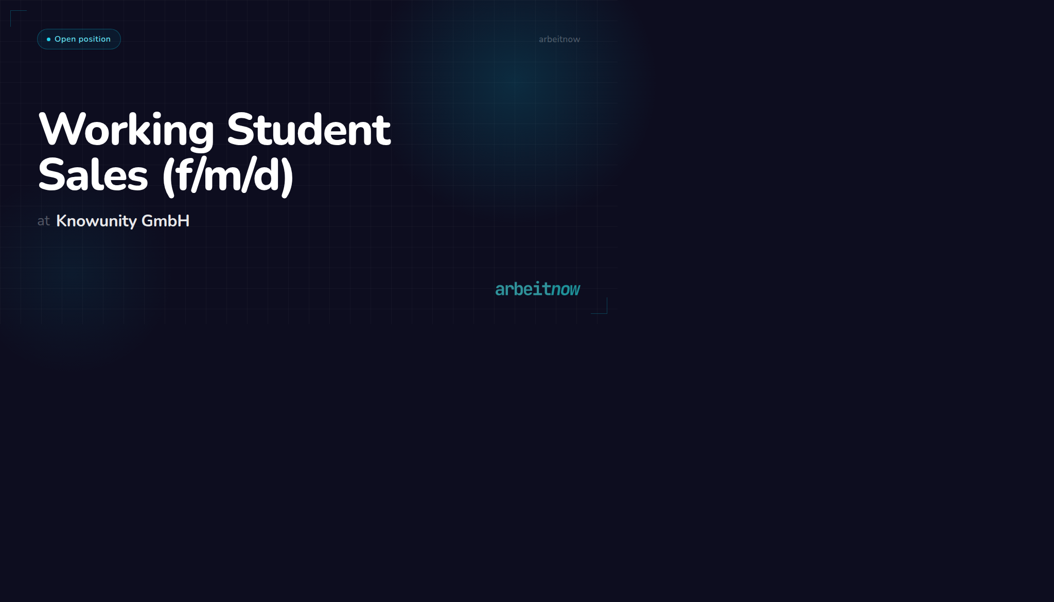 Working Student Sales (f/m/d) at Knowunity GmbH